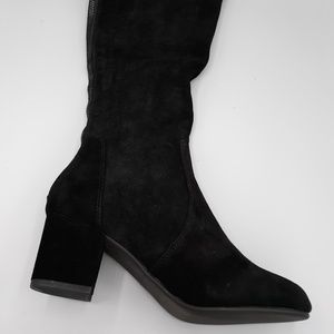 Steve Madden Haydun Black Suede - Tall boots